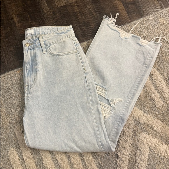 Vervet - Light Wash Crop Flare Denim - Picture 15 of 15